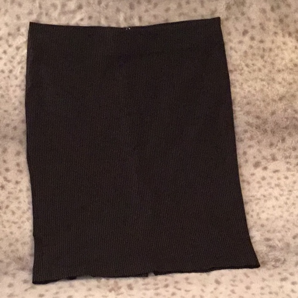 Pinup Black Pencil Skirt Pinstripe SIZE LARGE